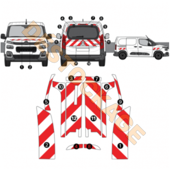 Citroën Berlingo Van III 2018+ Heckklappe Klasse A Citroën Berlingo Van III 2018+ Heckklappe Klasse A