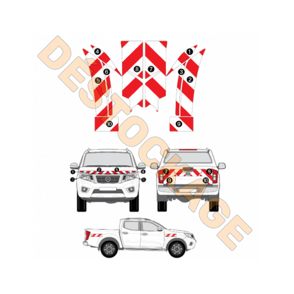 Markierungsset Nissan Navara 2015+ Klasse B 250m Markierungsset Nissan Navara 2015+ Klasse B 250m