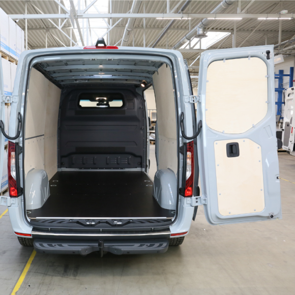 Unbehandelte Holz-Innenverkleidung für Seitenwände Renault Trafic 2024+ - Beispielfoto