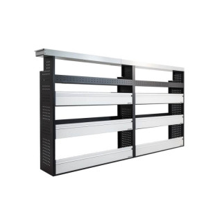 PROVAN Doppelausbau (links) für Renault Master 2010-2024 (Beispielfoto) - Seitenansicht