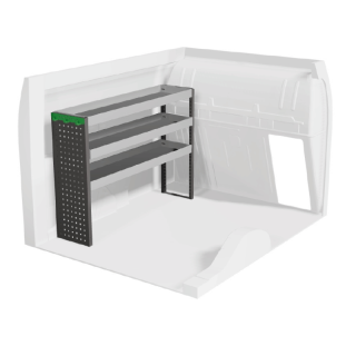 Ausbau für Ford Courier 2014-2024 (links) Frontansicht