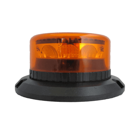 Orangefarbenes rotierendes LED-Rundumkennleuchte - 3-Punkt-Befestigung Orangefarbenes rotierendes LED-Rundumkennleuchte - 3-Punkt-Befestigung