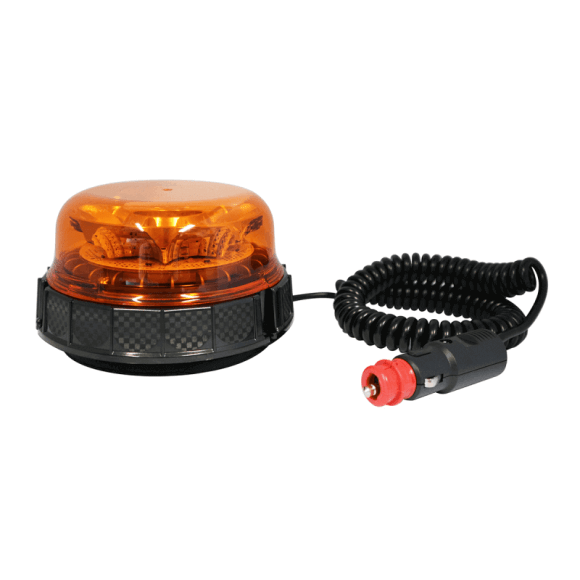Orangefarbenes rotierendes LED-Rundumkennleuchte - magnetisch Orangefarbenes rotierendes LED-Rundumkennleuchte - magnetisch
