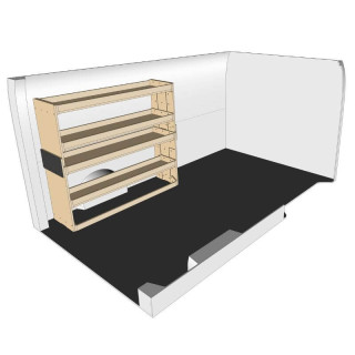 Rohholzregal links Seitenansicht Volkswagen T7 2025+