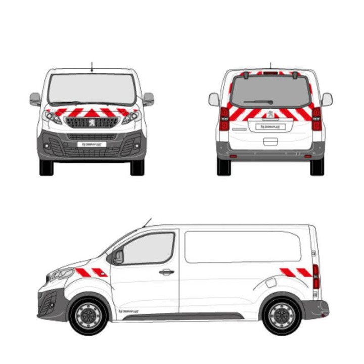 Markierungsset - Peugeot Expert mit Heckklappe Markierungsset - Peugeot Expert mit Heckklappe