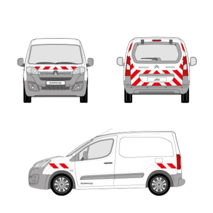 Markierungskit - Citroen Berlingo II 2015-2018 mit Heckklappe Markierungskit - Citroen Berlingo II 2015-2018 mit Heckklappe