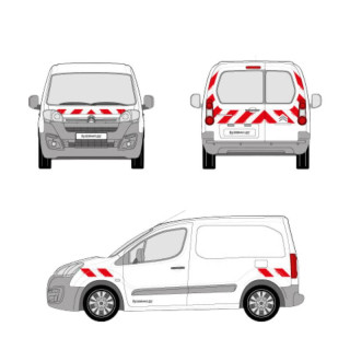 Markierungskit - Citroen Berlingo II 2016-2018 mit Flügeltüren Markierungskit - Citroen Berlingo II 2016-2018 mit Flügeltüren