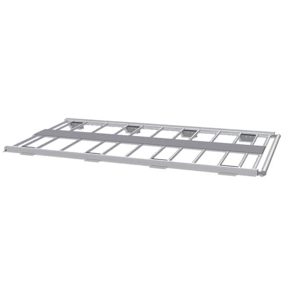 Aluminium-Dachgepäckträger für Volkswagen T7 2025+. Flacher Dachgepäckträger, ideal für Parkhäuser Aluminium-Dachgepäckträger für Volkswagen T7 2025+. Flacher Dachgepäckträger, ideal für Parkhäuser
