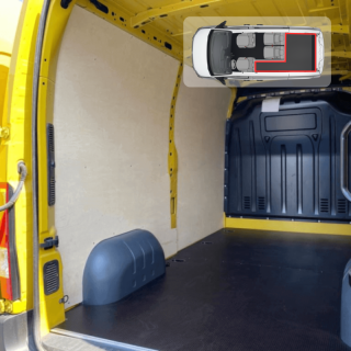 Rohholzverkleidung der Wände Ford Custom 2023+ MultiCab in L - generisches Foto