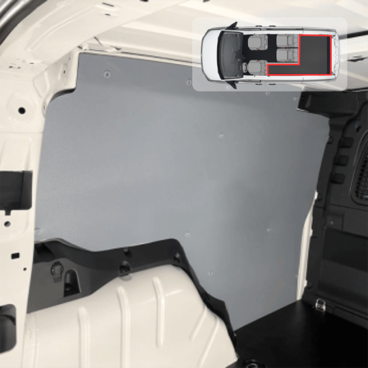 Holzverkleidung der Wände Volkswagen T7 2025+ ProCab in L - generisches Foto Holzverkleidung der Wände Volkswagen T7 2025+ ProCab in L - generisches Foto