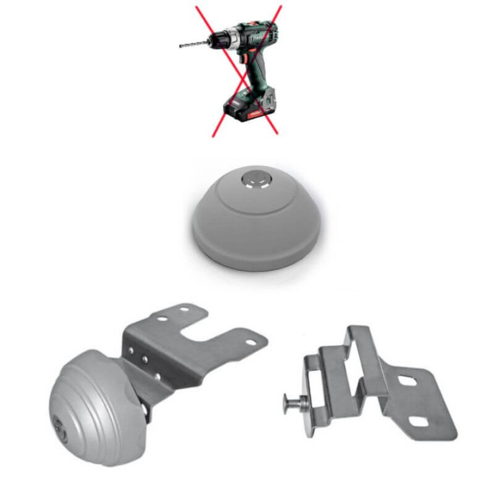 Diebstahlsicherung ohne Bohren für Hecktüren für Citroën Jumpy ab 2016