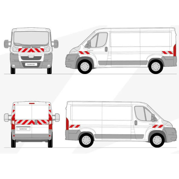 Markierungsset - Peugeot Boxer von 2006 bis 2013 für H1