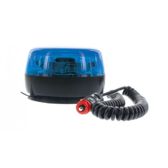 LED-Blaulicht blau Doppelblitz - magnetisch