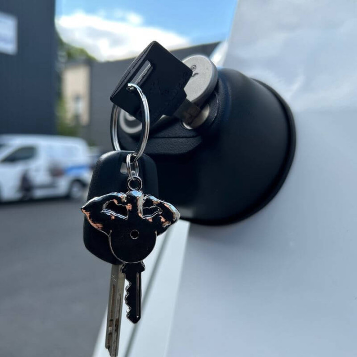 Hochsicherheitsschlüssel im Lieferumfang des MVP3000-Schlosses enthalten – Automatische Verriegelung ohne Kompromisse.