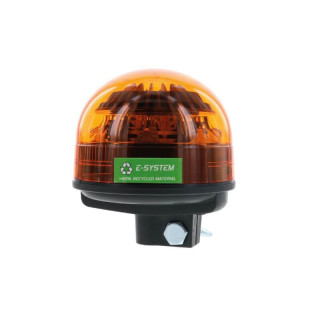 Orange LED-Rundumleuchte mit umweltfreundlicher Technologie zur Befestigung auf DIN-Stange / Mast - Doppelblitz