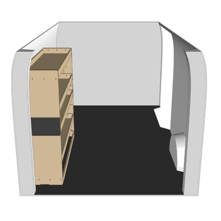 Rohholzregal rechts Seitenansicht Renault Trafic ab 2024