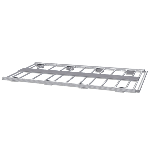 Aluminium-Dachträger für Berlingo Van 2018+. Flacher Dachträger ideal für Parkhäuser Aluminium-Dachträger für Berlingo Van 2018+. Flacher Dachträger ideal für Parkhäuser