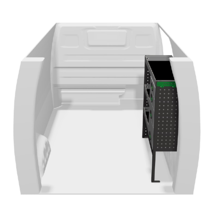 Metallregal für Ford Custom ab 2023 mit Schubladen rechts