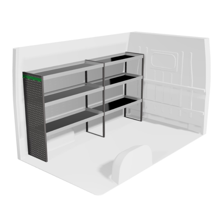 Ausstattung für Opel Vivaro 2014-2019 (links) Frontansicht