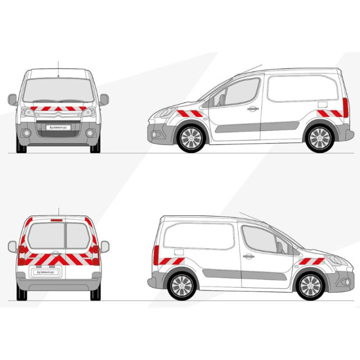 Markierungskit - Citroën Berlingo II Phase 1 von 2008-2012 mit 2 Türen