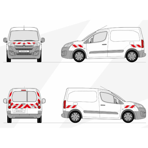 Markierungskit - Citroën Berlingo II Phase 4 von 2016-2018 mit 2 Türen