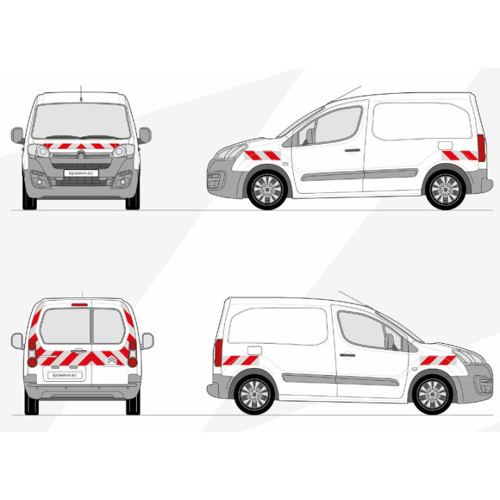 Markierungskit - Citroën Berlingo II Phase 4 von 2016-2018 mit 2 Türen