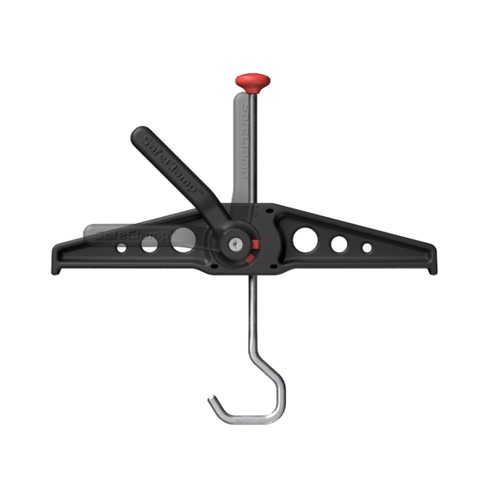 Paar schwarze Leiterhalterungen (Safeclamp)