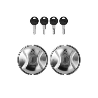 Doppelschloss-Set Diebstahlsicherung DAKEN SATURN EVO für Nutzfahrzeuge mit 4 Schlüsseln