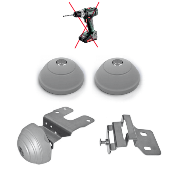 Schloss ohne Bohren für Toyota Proace Max 2024+