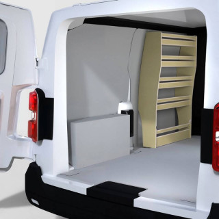 Kompakter Innenausbau Citroën Jumpy 2016+ mit Holzregalfach