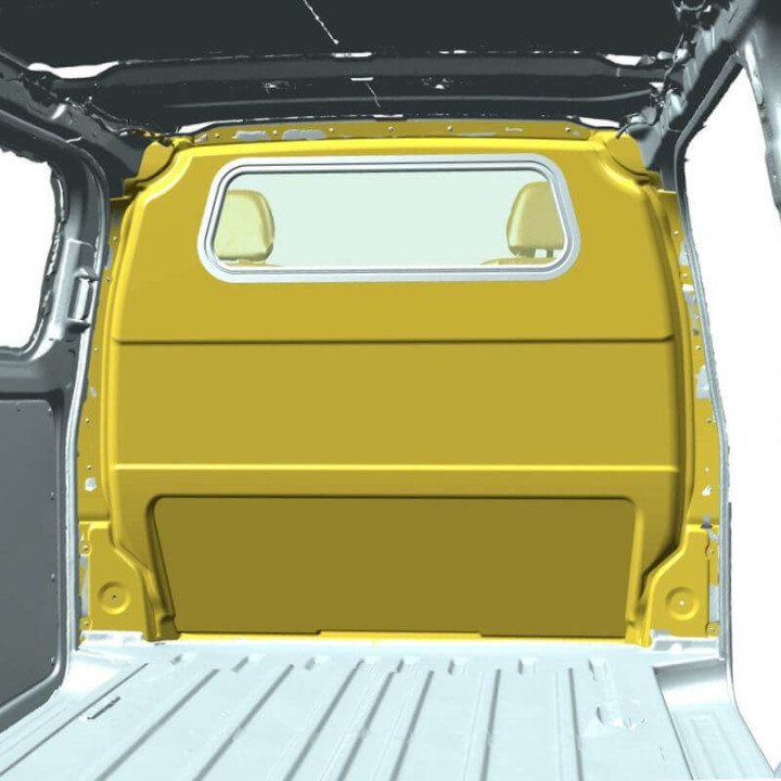Trennwand mit Fenster für Volkswagen Transporter T7