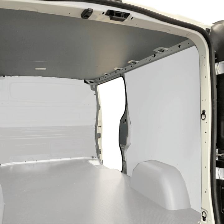 Grauer Dachschutz für Citroën e-Berlingo 2021+ Beispiel am Renault Trafic. Der Zuschnitt wird spezifisch für Ihr Modell sein