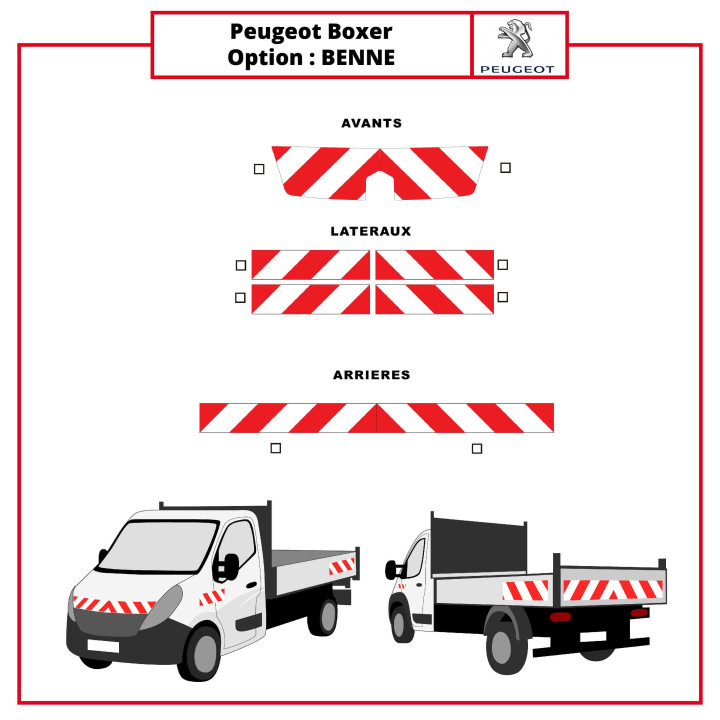 Markierungsset – Peugeot Boxer II Phase 3 Kipper 2014+