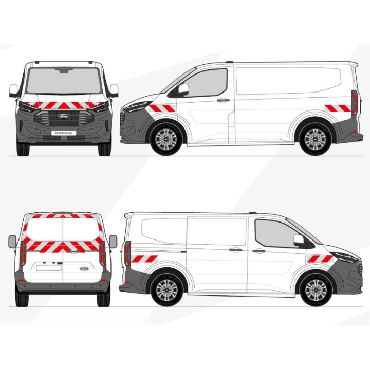 Warnmarkierungsset – Ford E-Transit Custom 2024+