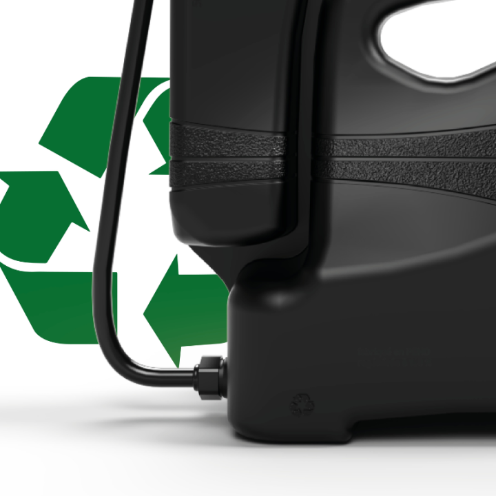 Handwaschbecken ORK, hergestellt in Frankreich aus 100 % recyceltem HDPE