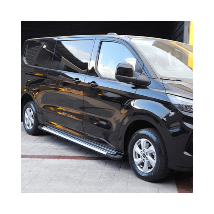 Fester seitlicher Trittstufe für Ford Custom 2023+ L2 Aluminium