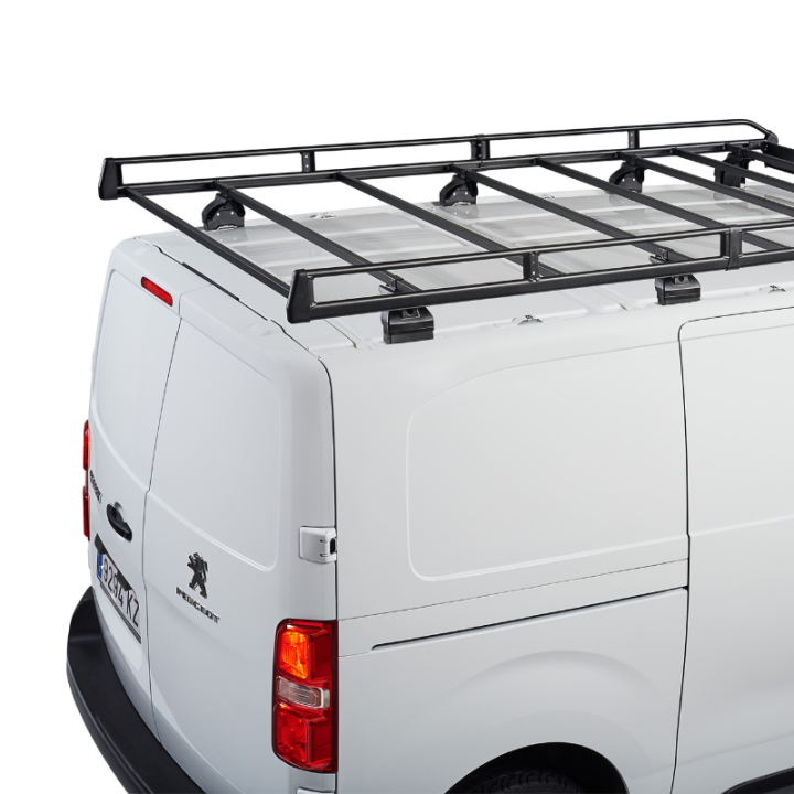 Stahl-Dachgepäckträger Cruz für Volkswagen e-Transporter 2025+ Ansicht von hinten – unverbindliches Foto