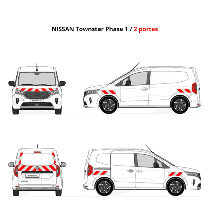 Warnmarkierungsset – Nissan Townstar EV ab 2022