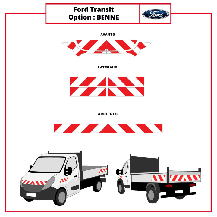 Markierungsset für Ford Transit Kipper