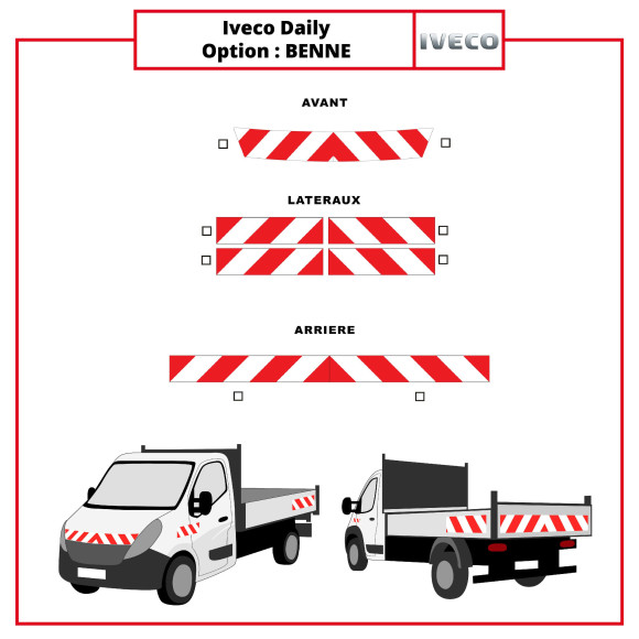 Markierungsset für Iveco Daily Kipper Markierungsset für Iveco Daily Kipper