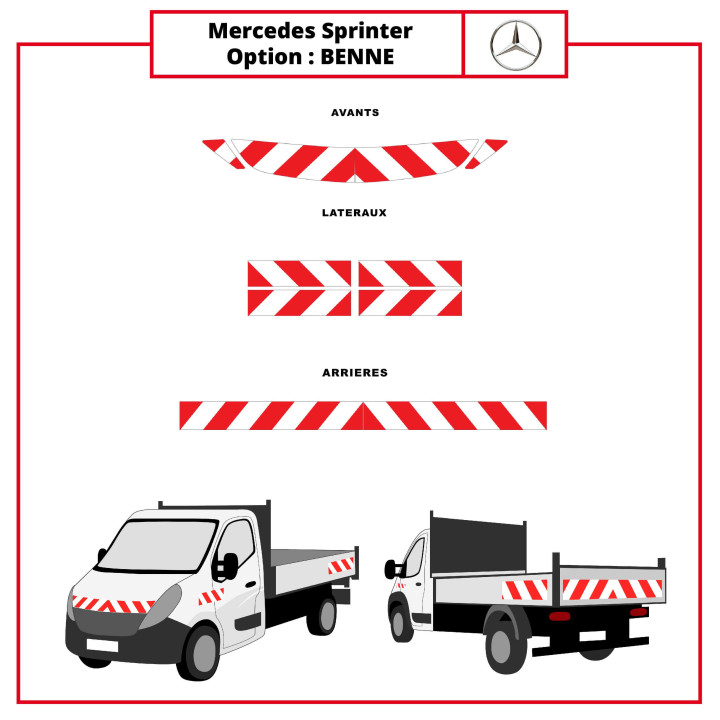 Markierungsset für Mercedes Sprinter Kipper Markierungsset für Mercedes Sprinter Kipper