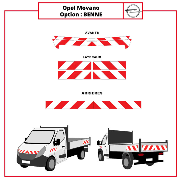 Markierungskit Opel Movano Kipper Markierungskit Opel Movano Kipper
