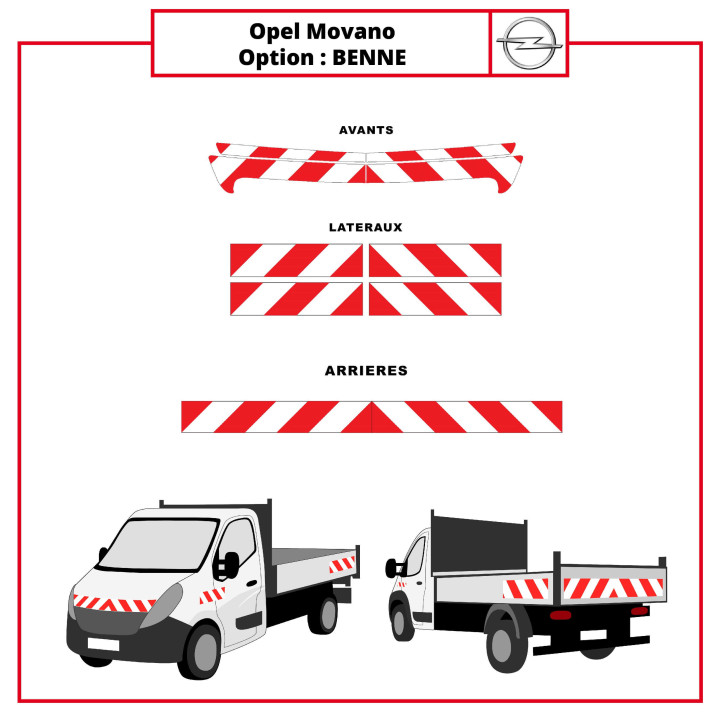 Markierungskit Opel Movano Kipper Markierungskit Opel Movano Kipper