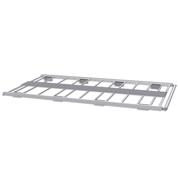 Aluminium-Dachträger für Renault Express Van 2021+. Flacher Dachträger ideal für Parkhäuser Aluminium-Dachträger für Renault Express Van 2021+. Flacher Dachträger ideal für Parkhäuser