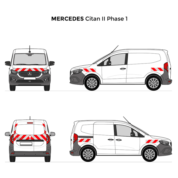 Markierungsset - Mercedes Citan 2021+ Markierungsset - Mercedes Citan 2021+