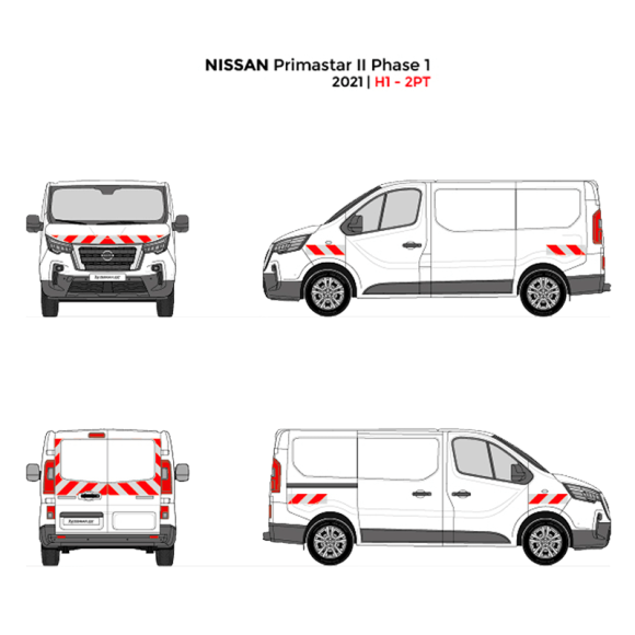 Markierungskit - Nissan Primastar 2022+ Markierungskit - Nissan Primastar 2022+