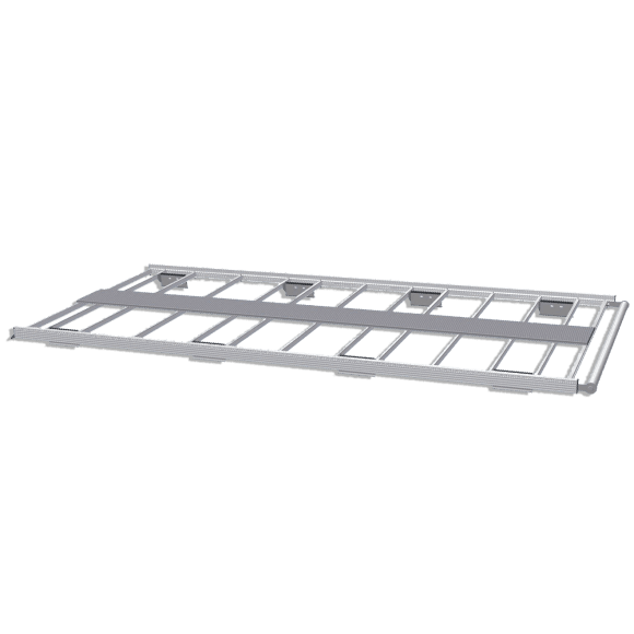 Aluminiumgepäckträger für Opel Movano 2010-2021. Flacher Gepäckträger ideal für Parkplätze Aluminiumgepäckträger für Opel Movano 2010-2021. Flacher Gepäckträger ideal für Parkplätze