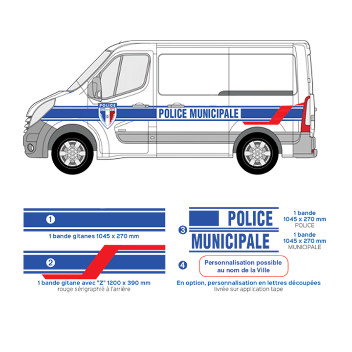 Markierungskit Gemeindepolizei VUL