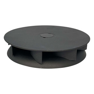 Flacher rotierender Dachentlüfter, schwarz Flacher rotierender Dachentlüfter, schwarz