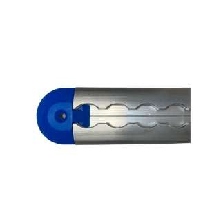 Runder Kunststoffendstopfen für halbrunden Aeroschienenprofil